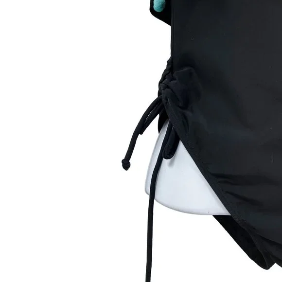 ASOS Rainbow Pom Pom One Piece Off Shoulder Bathing Suit Swimsuit Bikini - Picture 8 of 10